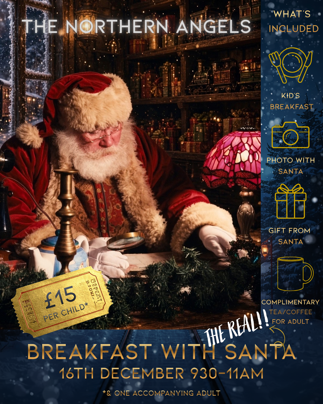 Breakfast With Santa 16th December 930-11am *LIMITED AVAILABILITY*