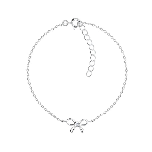 The Northern Angels Sterling Silver Bow Bracelet