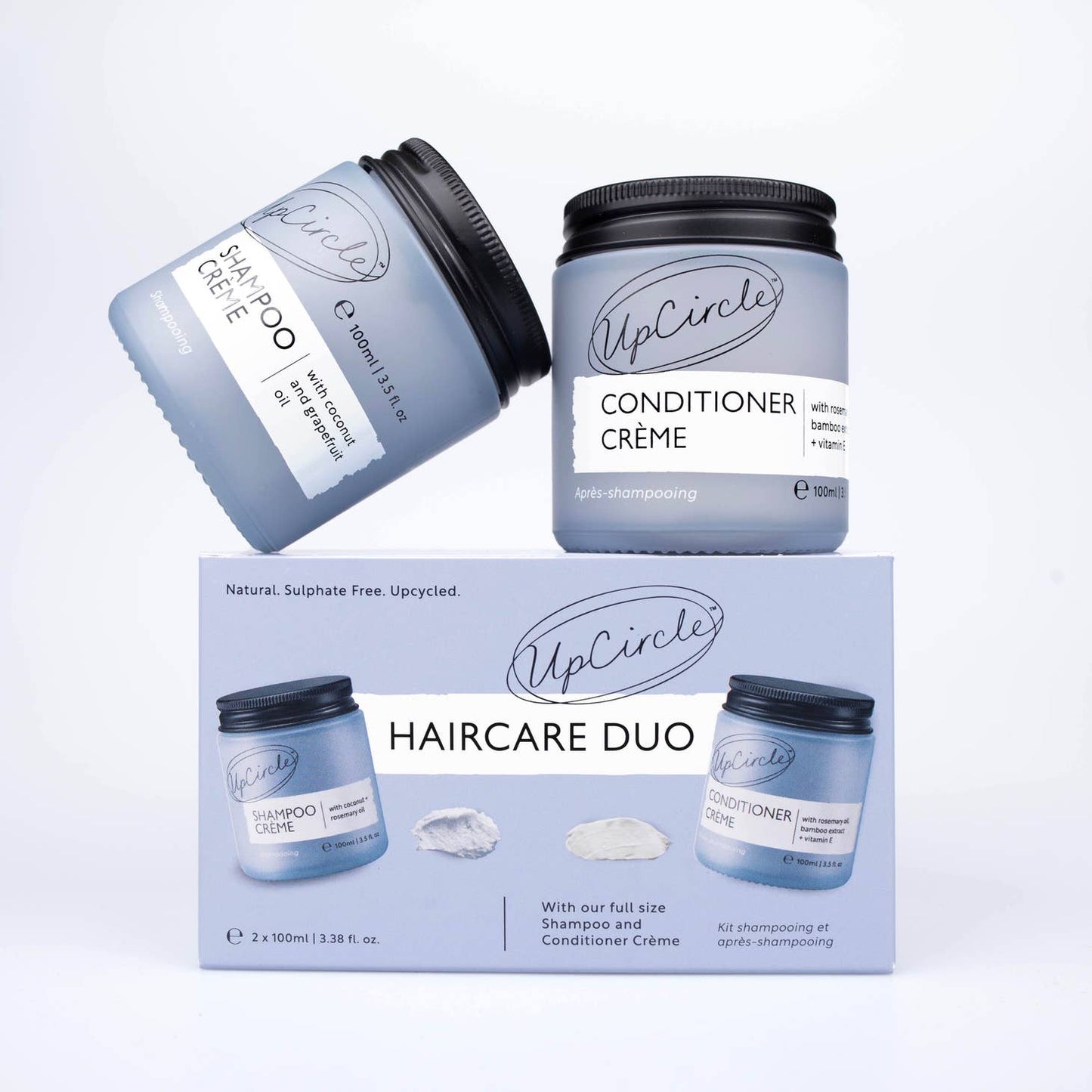 UpCircle Vegan Hair Care Duo with Coconut, Rosemary + Grapefruit Oils