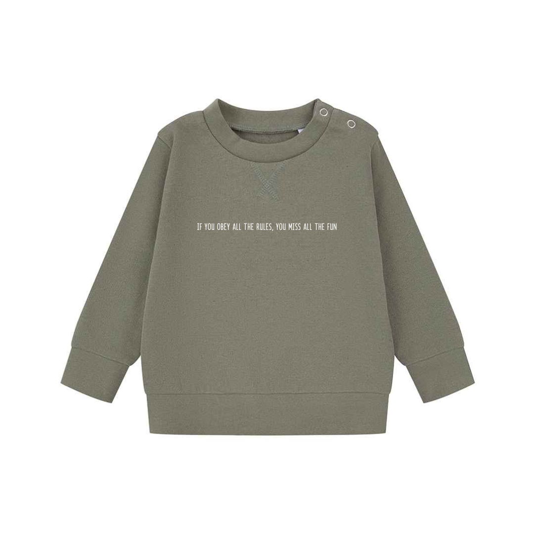 Kids Slogan Sustainable Sweater