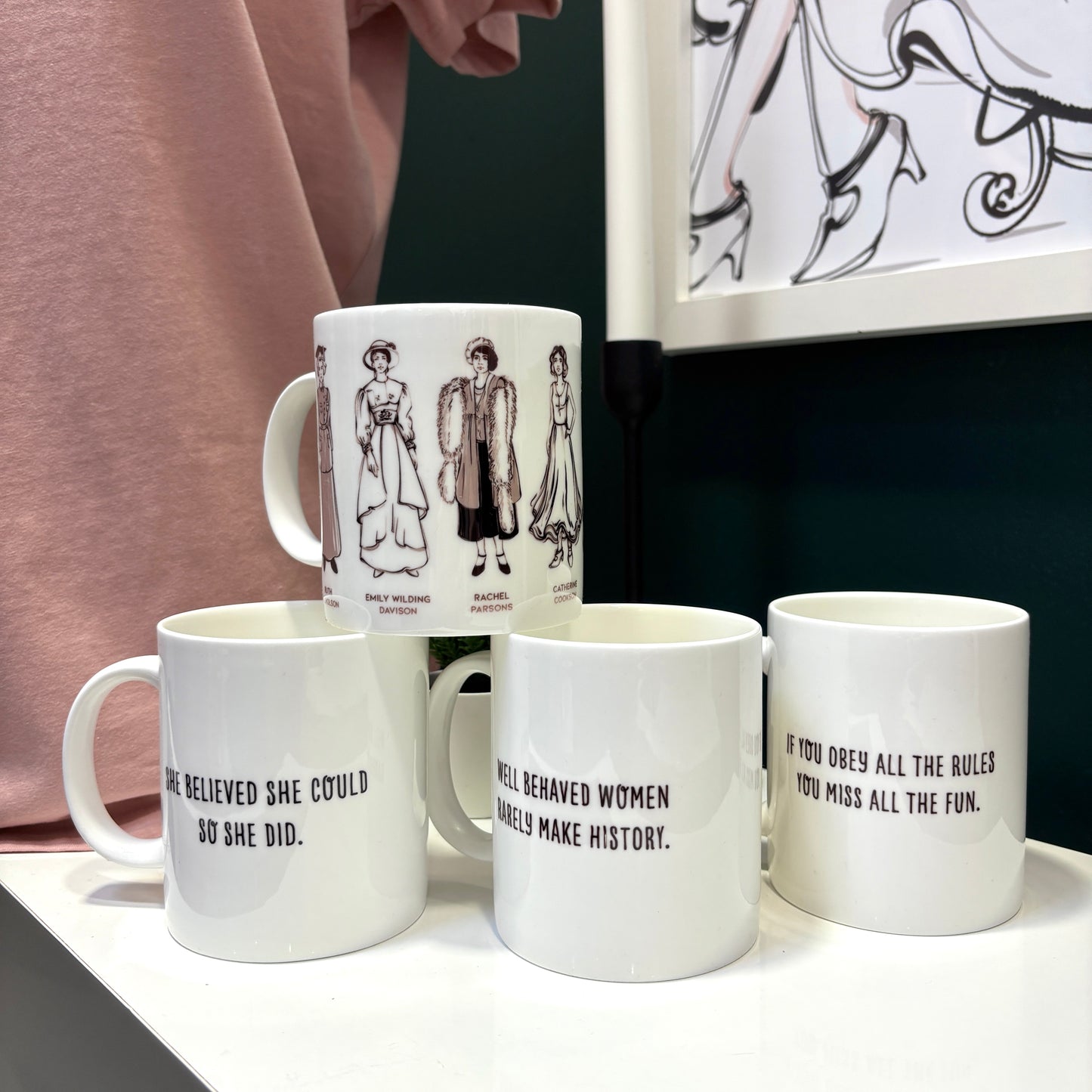 Northern Angels 16oz Fine Bone China Mugs