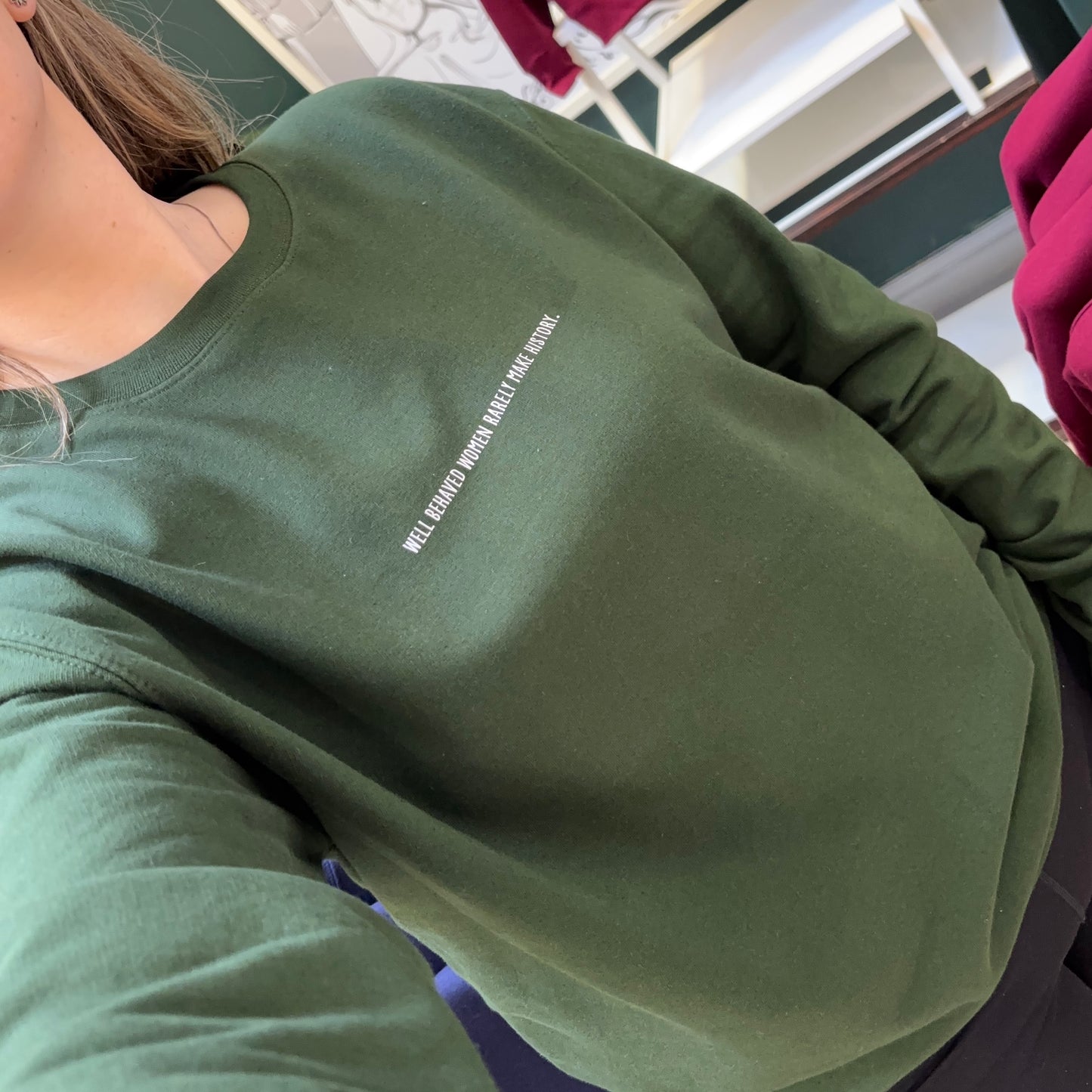 Well Behaved Women Slogan Sweater