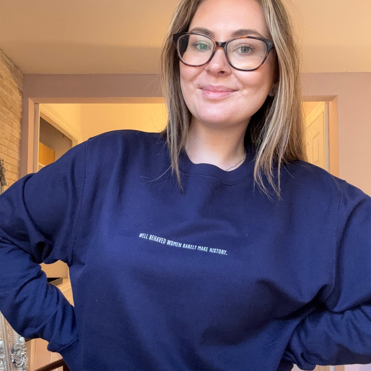 Well Behaved Women Slogan Sweater