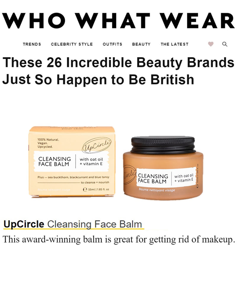 UpCircle Cleansing Face Balm With Oat Oil and Vitamin E